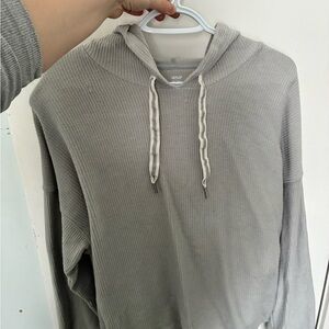 Aerie Light Teal Hoodie Sweater